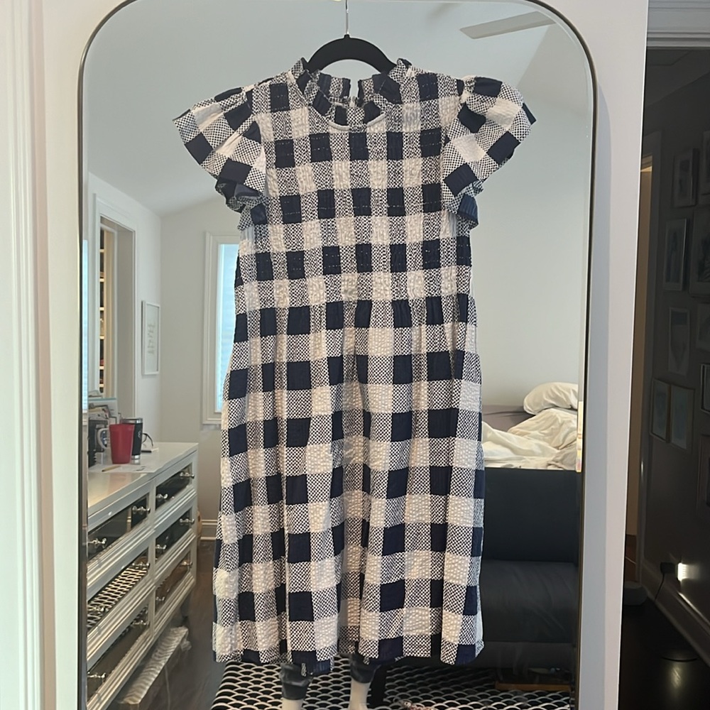 Sea New York - Gingham Cotton Pinafore Minidress